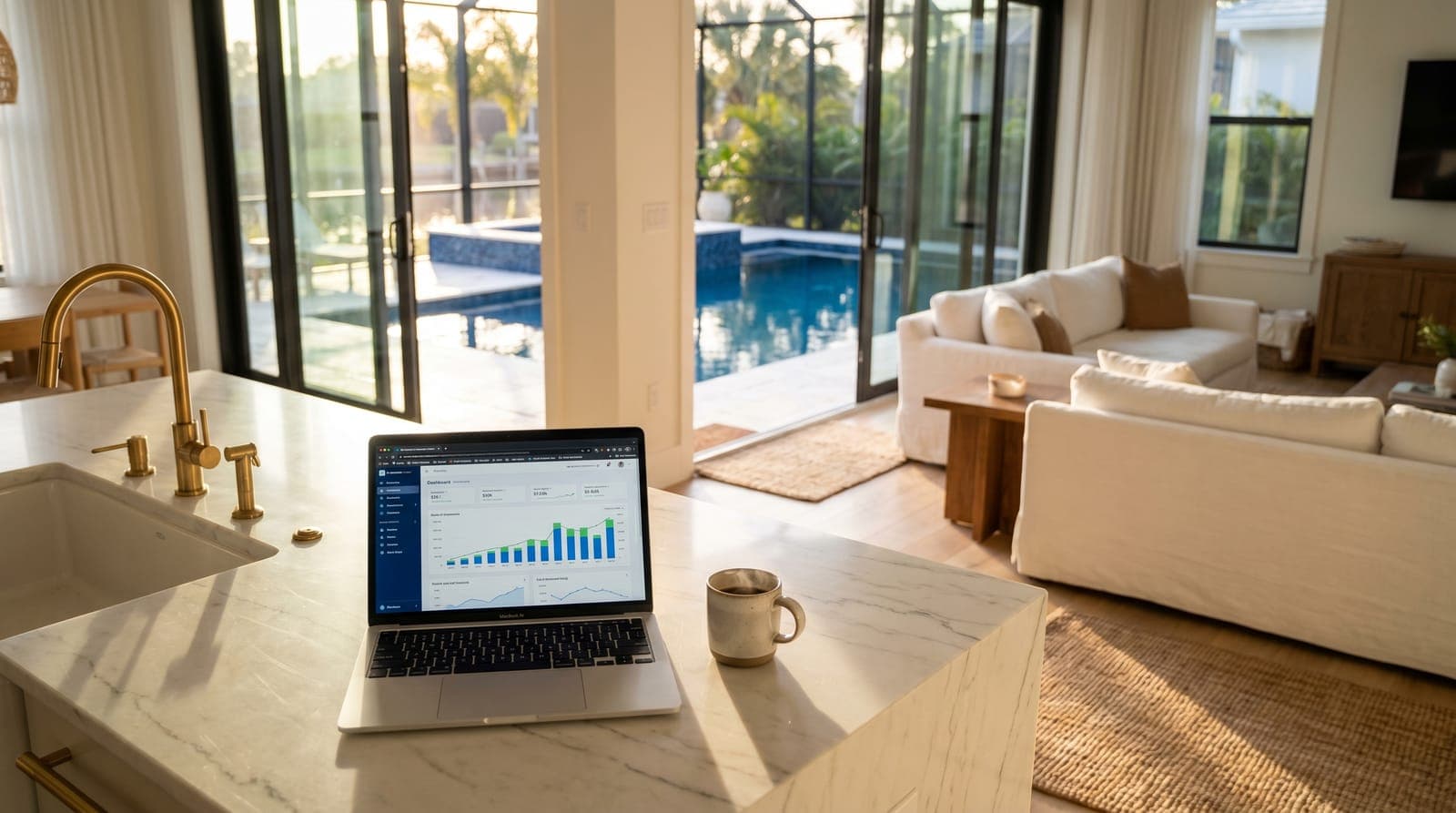 Vacation rental monthly accounting dashboard Tampa Bay — Emperor Rentals property management