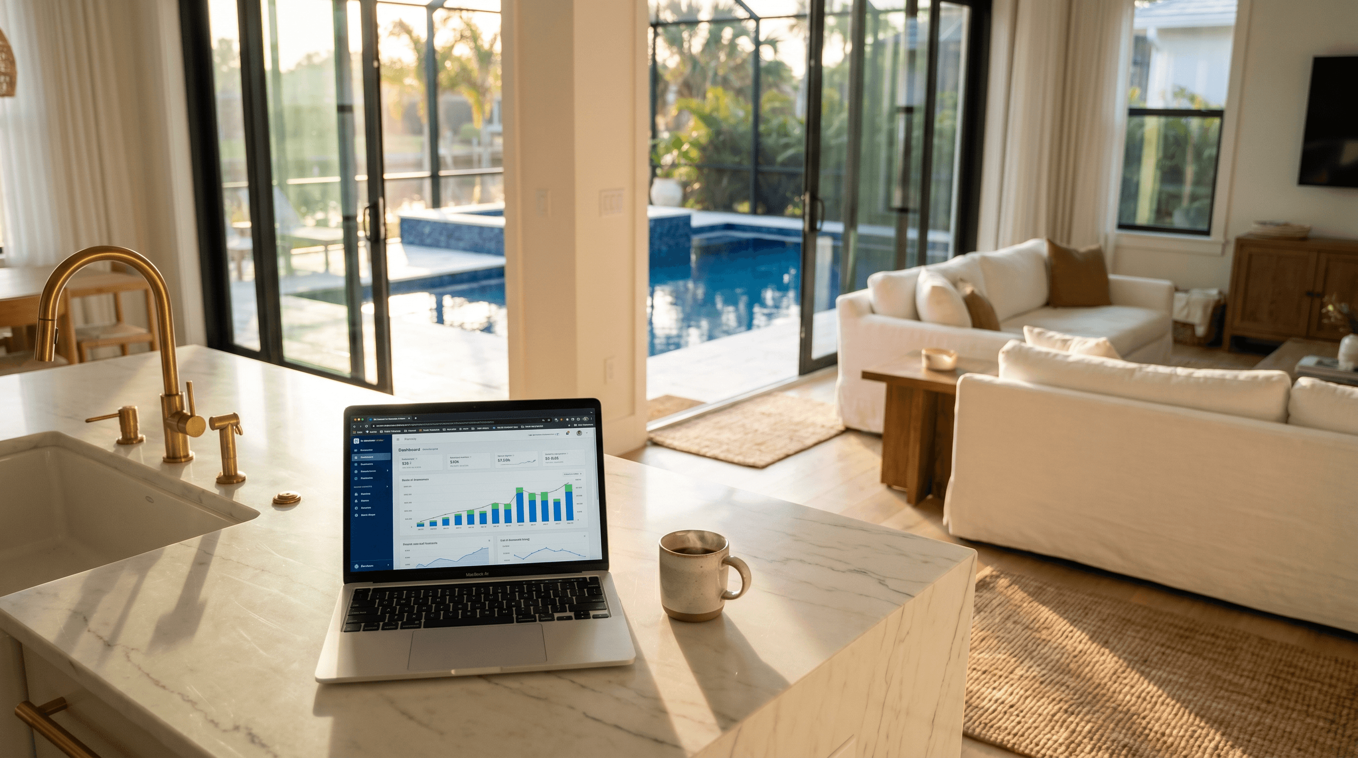 Vacation rental monthly accounting dashboard Tampa Bay — Emperor Rentals property management
